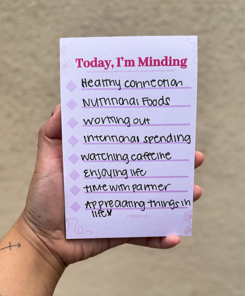 Minding You Checklist