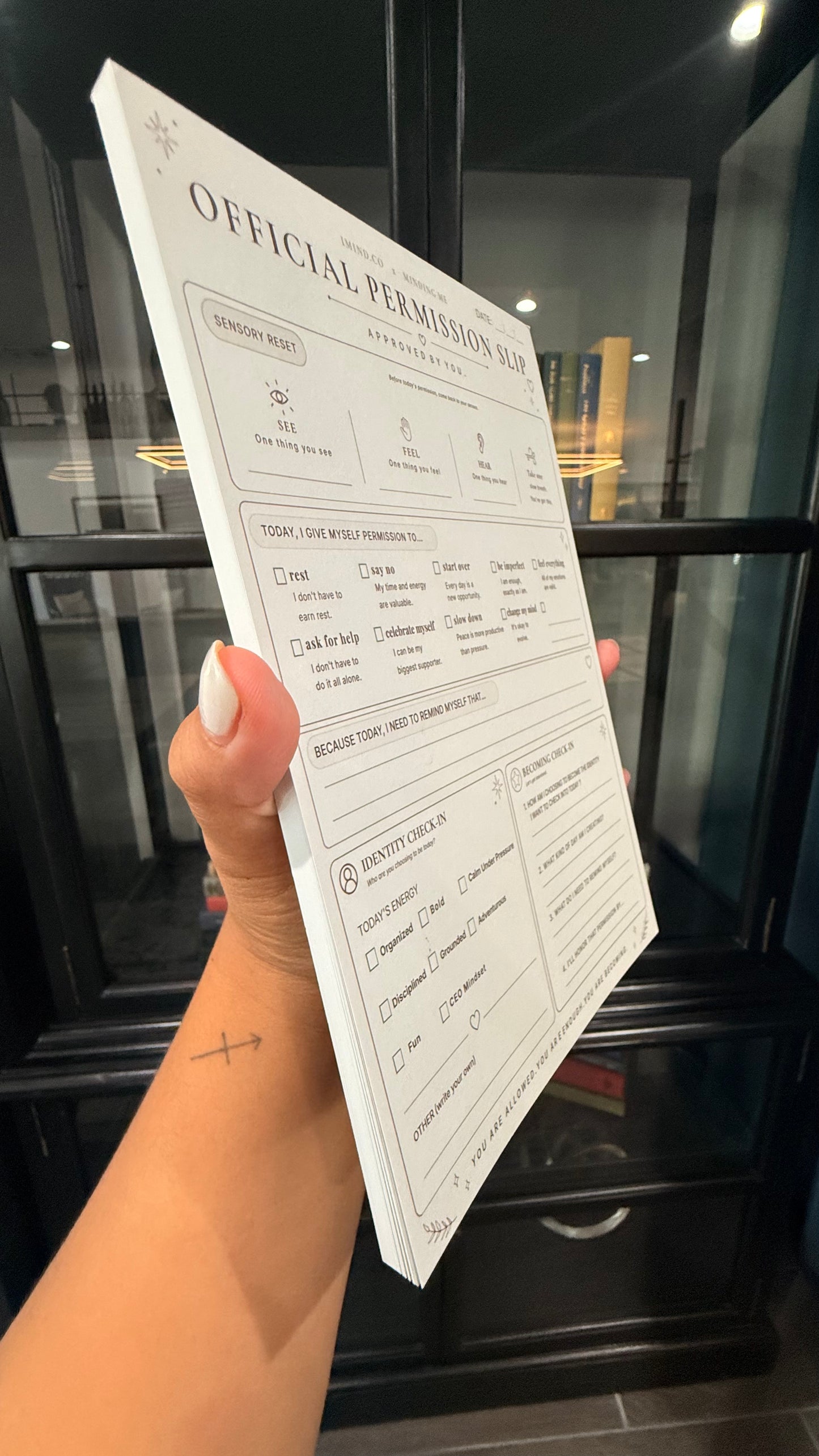Self-care Permission Slip Notepad
