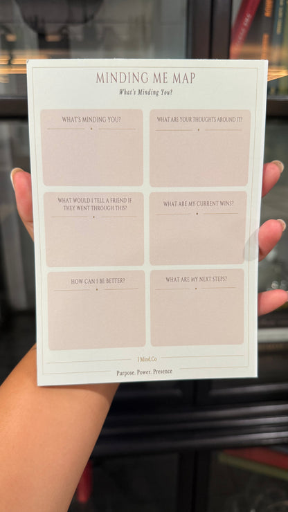 Minding Me Map — Guided Reflection Notepad