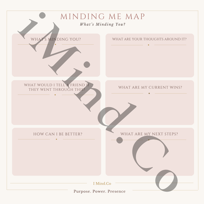 Minding Me Map — Guided Reflection Notepad