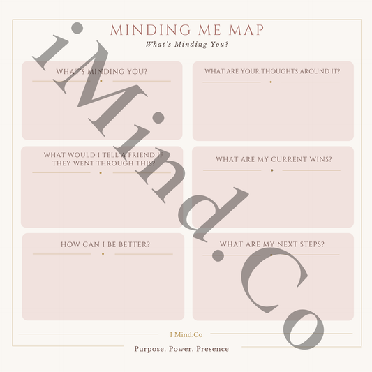 Minding Me Map — Guided Reflection Notepad